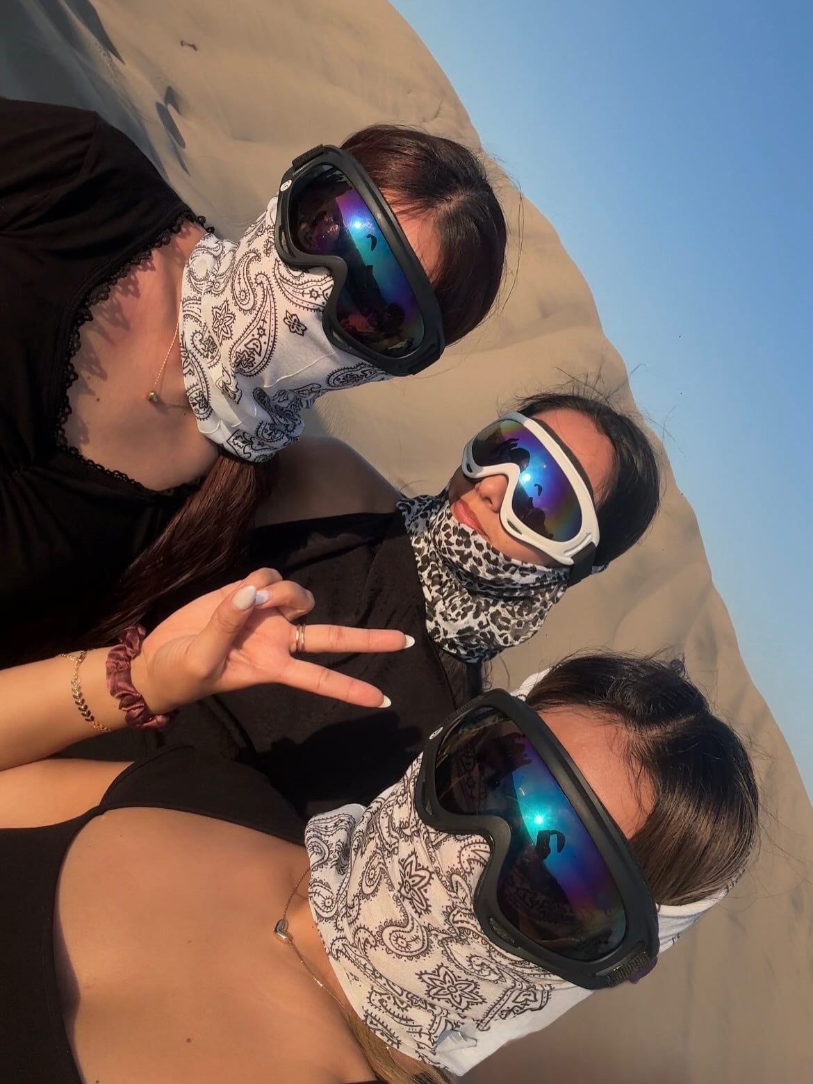 Foto de un visitante del tour por Huacachina